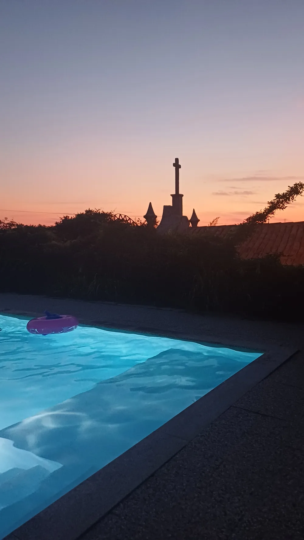 Pool at night