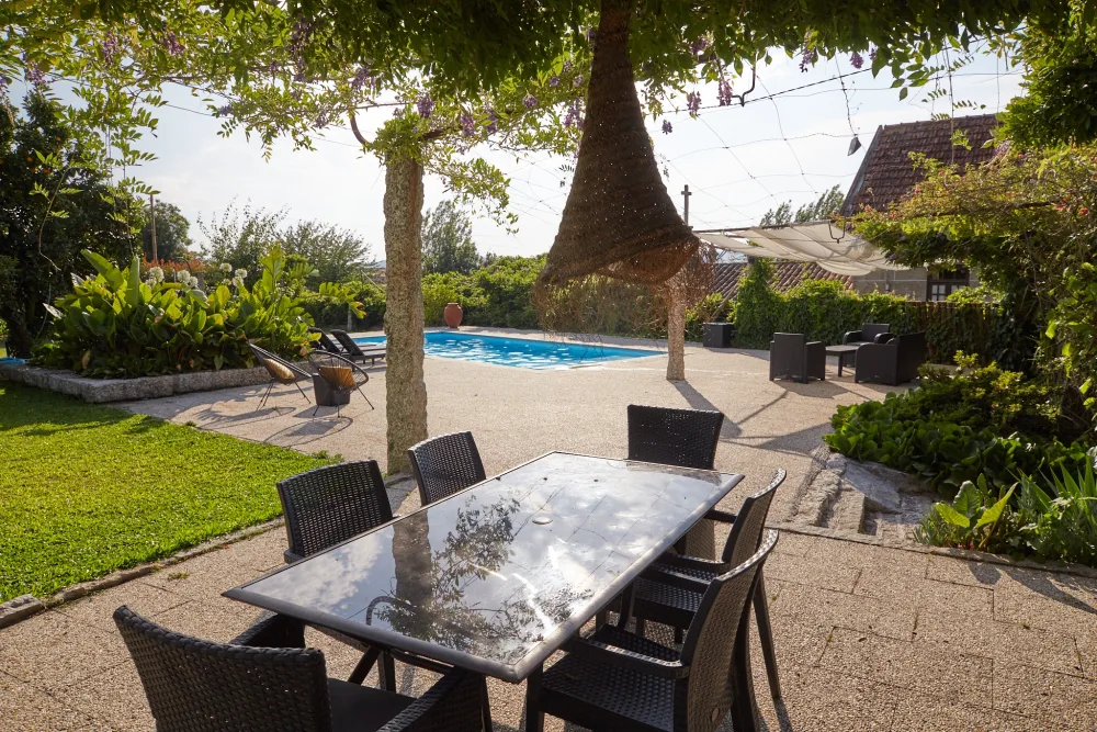 Outdoor dining area
